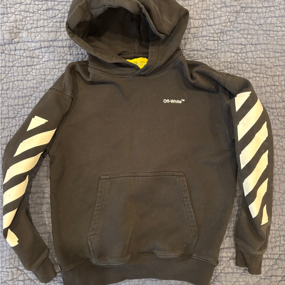 Off-White Black Garment with Orange and White Tag